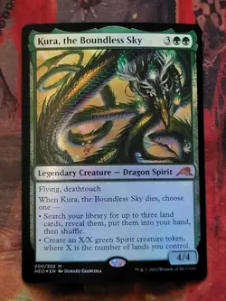 MTG Card: Kura, the Boundless Sky (Kamigawa: Neon Dynasty) FOIL - Image 1
