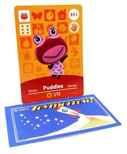 Animal Crossing Nintendo Amiibo - PUDDLES #351 - Series 4 Authentic Card - Image 1