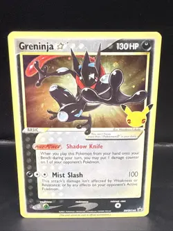Pokemon Card Celebrations Holographic Promo Greninja SWSH144 C - Image 2