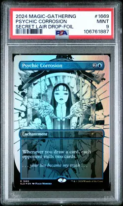 2024 MTG SECRET LAIR DROP FOIL #1669 PSYCHIC CORROSION PSA 9 - Image 1