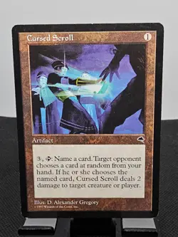 Cursed Scroll - Tempest - Lightly Played (LP) - Magic The Gathering - Image 1