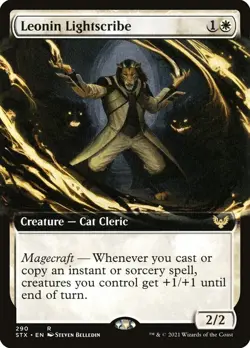 Leonin Lightscribe (Extended Art) 290 Rare Strixhaven: School of Mages STX MTG - Image 1
