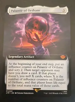 Palantir of Orthanc (Extended Art) Universes Beyond: the Lord of the Rings NM - Image 1
