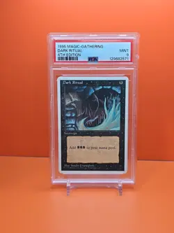⚫⚫⚫ 1995 MAGIC THE GATHERING DARK RITUAL 4TH EDITION PSA 9 ⚫⚫⚫ - Image 1