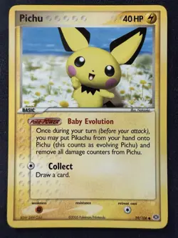 Pichu 59/106 Pokemon Emerald Set Regular LP - Image 1