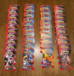 Pokemon TCG Destined Rivals Sleeved Booster Packs Lot of 40 - (10 Full Art Sets) - Image 1