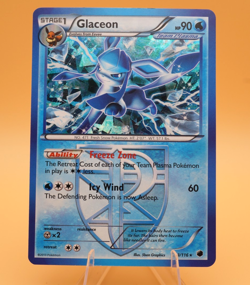 Glaceon | #23/116 | Rare | Cracked Ice Holo | Plasma Freeze| Pokemon | 2013 - Image 1