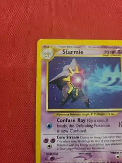 Pokemon: Starmie #25/64 Neo Revelation Rare Non-holo 2000 Vintage - LP - I18 - Image 4