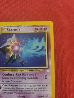 Pokemon: Starmie #25/64 Neo Revelation Rare Non-holo 2000 Vintage - LP - I18 - Image 5