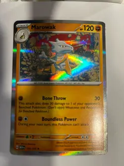 Marowak 105/165 Scarlet & Violet 151 Pokemon Holo Foil Rare - Image 1