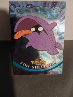 Pokemon Vintage Topps Shellder Silver Foil #90 Rare LP Blue Label English - Image 1