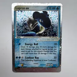 Pokemon TCG Lapras EX 99/109 - Ex Ruby and Sapphire - Holo EX MP - Image 1