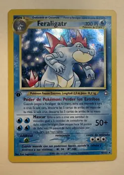 Pokemon Feraligatr 1st Edition Neo Genesis 4/111 Holo Rare Spanish - Image 1