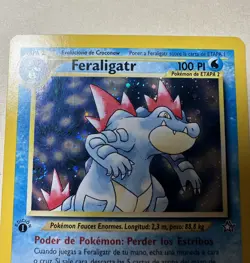 Pokemon Feraligatr 1st Edition Neo Genesis 4/111 Holo Rare Spanish - Image 3