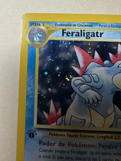 Pokemon Feraligatr 1st Edition Neo Genesis 4/111 Holo Rare Spanish - Image 4