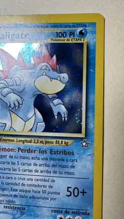 Pokemon Feraligatr 1st Edition Neo Genesis 4/111 Holo Rare Spanish - Image 5