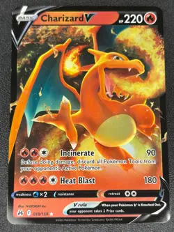 Pokemon TCG Charizard V Crown Zenith 018/159 Holo Ultra Rare - Image 1