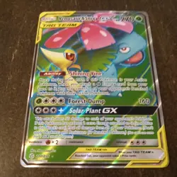 Pokemon Cosmic Eclipse Sun & Moon Full Art NM Venusaur & Snivy GX - 210/236 - Image 2