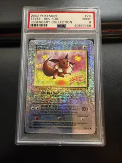 Pokemon TCG Eevee Legendary Collection Reverse Holo PSA 9 - Image 1