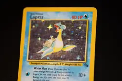 Lapras Holo Pokemon Fossil #10 1999 - Image 1