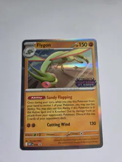 Flygon 016 Phantasmal Flames Stamp Promo Pre Release Near Mint Card - Image 1