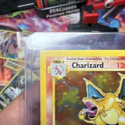 Pokemon TCG Charizard Base Set Holo Unlimited Rare Card 4/102 - Image 3