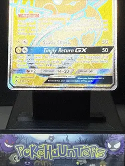 Pokemon Card Dedenne GX 195/214 Unbroken Bonds Full Art Ultra Rare Holo Played - Image 3