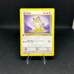 Meowth Pokemon 1999 Jungle #56/64 1st Edition Common WOTC Vintage Card - Image 1