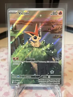 Victini 208 Pokemon TCG SV Promo Card Illustration Collection, English - Image 1