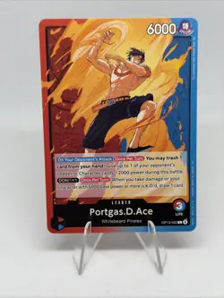 Portgas D. Ace Leader Carrying on His Will (ENG) One Piece Card OP13-002 NM - Image 1