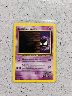 Sabrina’s Gastly 96/132 Gym Challenge Regular Pokemon Card - LP💎 - Image 1