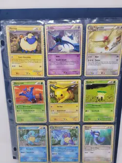 2010 Pokemon HeartGold & SoulSilver Era Binder Page Card Lot 18 Cards Total - Image 1