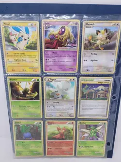 2010 Pokemon HeartGold & SoulSilver Era Binder Page Card Lot 18 Cards Total - Image 2