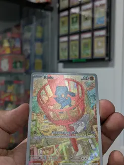 Pokemon Card 2025 RIOLU Holo Rare ETB Promo MEP 010 Mega Evolutions NM/M - Image 3