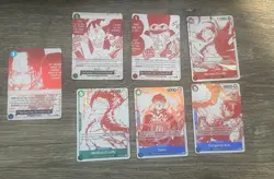 One Piece 3rd Anniversary Treasure Campaign Promo Full Set of 7 Cards ENGLISH NM - Image 1
