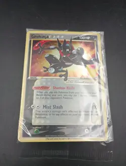 Pokemon TCG Greninja Gold Star SWSH144 Celebrations Black Star Promo Card Sealed - Image 1