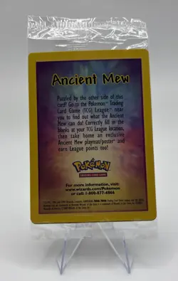 Pokemon TCG Ancient Mew Holo Card 2000 Movie Promo, Sealed Unopened (N) - Image 2