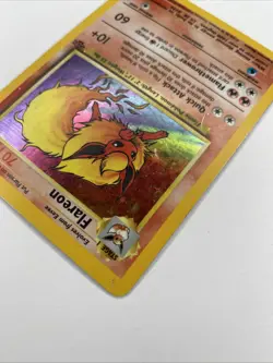 Pokemon TCG Flareon Holo Rare Jungle Card 3/64 German LP/MP - Image 4