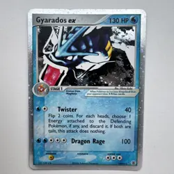 Pokemon TCG Gyarados EX 109/112 From Fire Red Leaf Green - Holo EX Rare Card LP - Image 1