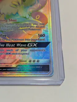 Pokemon TCG Volcarona GX Cosmic Eclipse Secret Rare Card 252/236 NM - Image 3