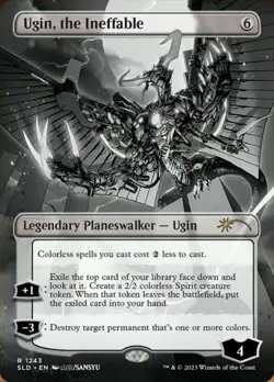 1x Ugin, the Ineffable ~~ Borderless - Foil NM-Mint, English Secret Lair MTG Mag - Image 1