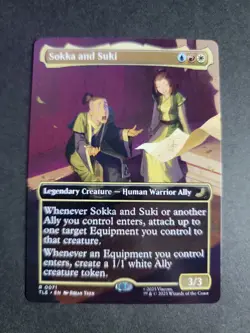 Sokka and Suki (Borderless) Rare MTG Avatar Eternal - Image 1