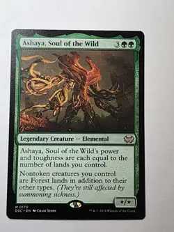 Ashaya, Soul of the Wild NM Commander: Duskmourn: House of Horror 0170 MTG Reg - Image 1