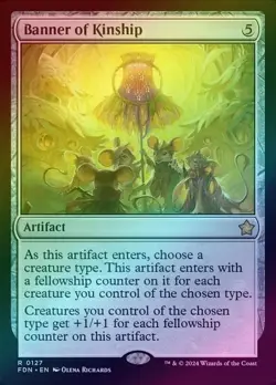 Banner of Kinship - Foil - NM - Foundations FDN - MTG - Image 1