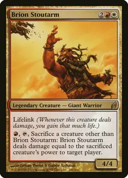 Magic the Gathering BRION STOUTARM #246 Lorwyn #246/301 Gold Rare NM - Image 1