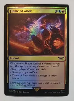 MTG LORD OF THE RINGS FLAME OF ANOR LTR 0203 RARE FOIL UNIVERSES BEYOND - Image 1