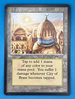 City of Brass Arabian Nights Damage Land Rare CARTE MTG (NO3) - Image 2
