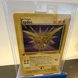 Wizards of the Coast Pokemon Zapdos Fossil 30/62 1st Edition Rare 80 HP 1999 TCG - Image 1