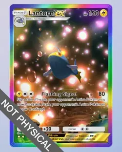 Lanturn Rainbow Rare 2⭐, Pokemon TCG Pocket, Wisdom of Sea and Sky, English - Image 1