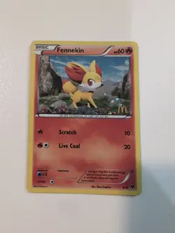 Pokemon TCG 3/12 Fennekin Basic McDonalds 2014 Promo MP - Image 1